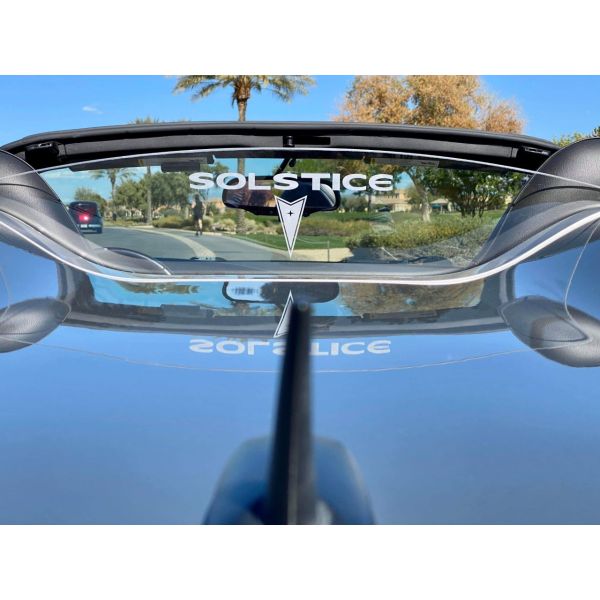 Convertible wind deflector on Pontiac Solstice- One of our most selling accessories
