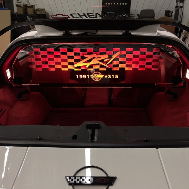 C4 Corvette Coupe Glow Plate