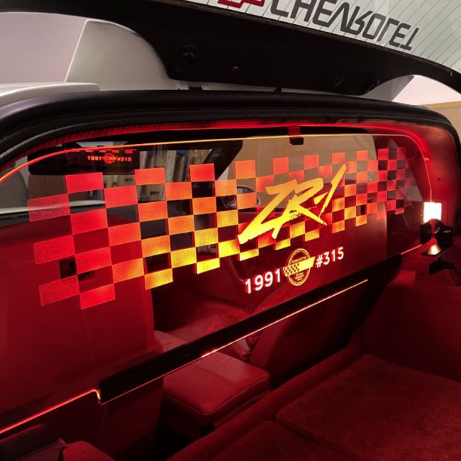 C4 Corvette Coupe Glow Plate