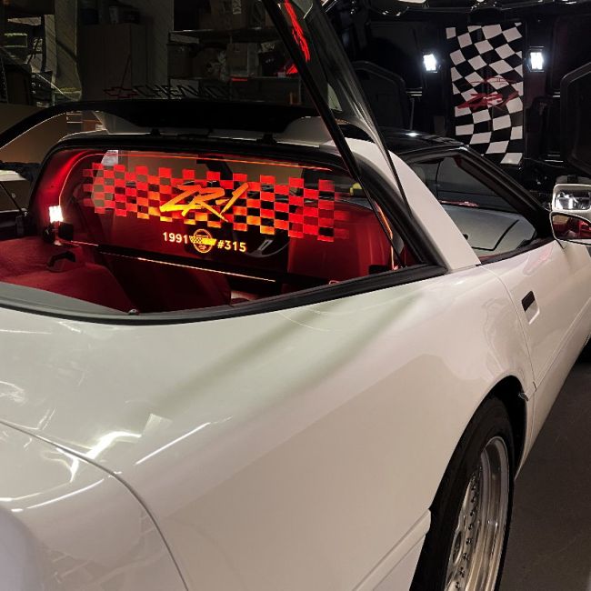 C4 Corvette Coupe Glow Plate