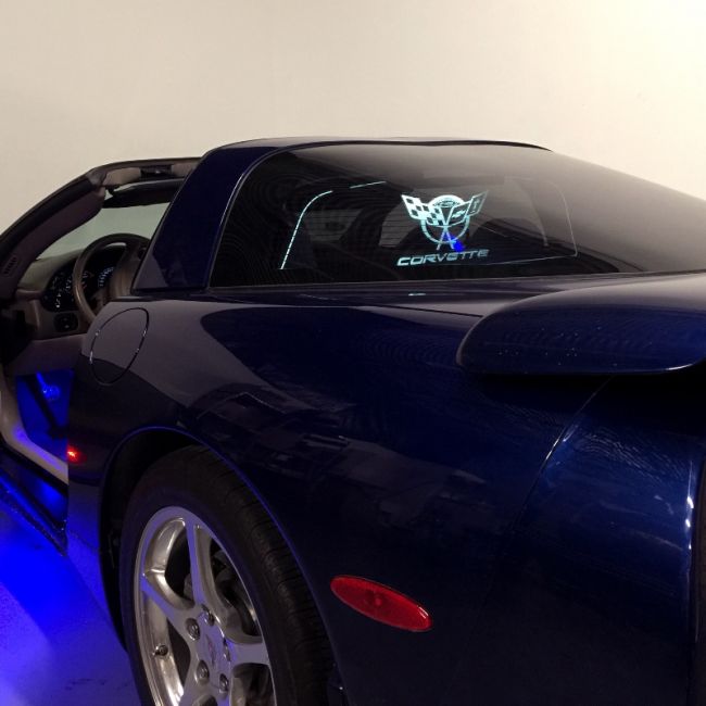 Corvette C5 1997-2004 Coupe Wind Deflector Glow Plate