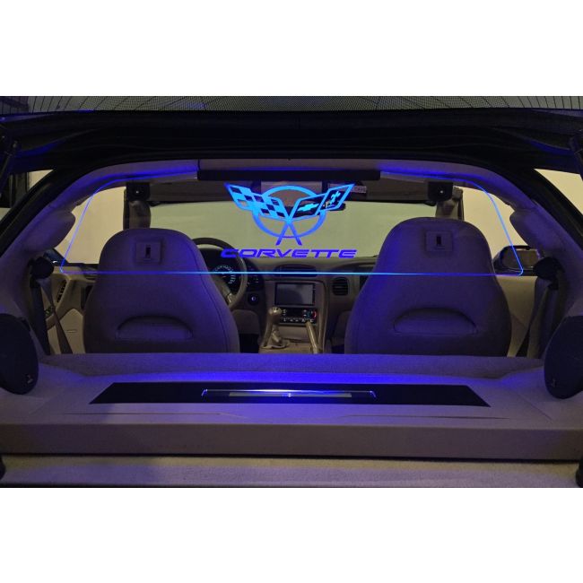 Corvette C5 1997-2004 Coupe Wind Deflector Glow Plate