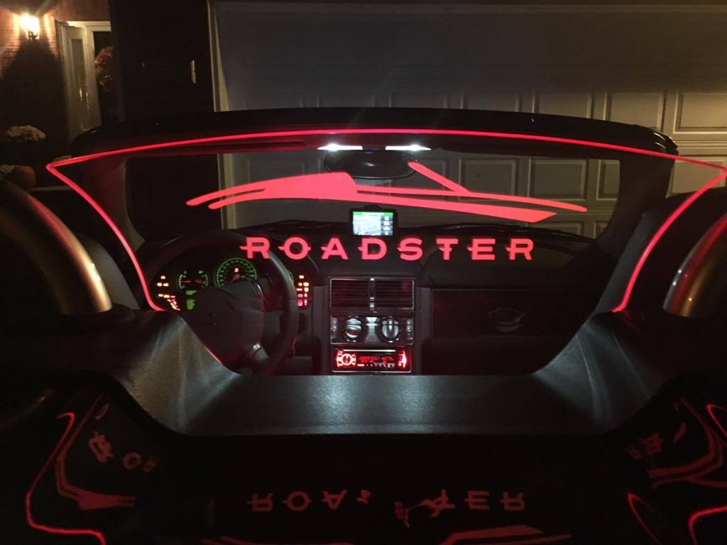 Chrysler Crossfire Roadster Wind Restrictor Lighted Red