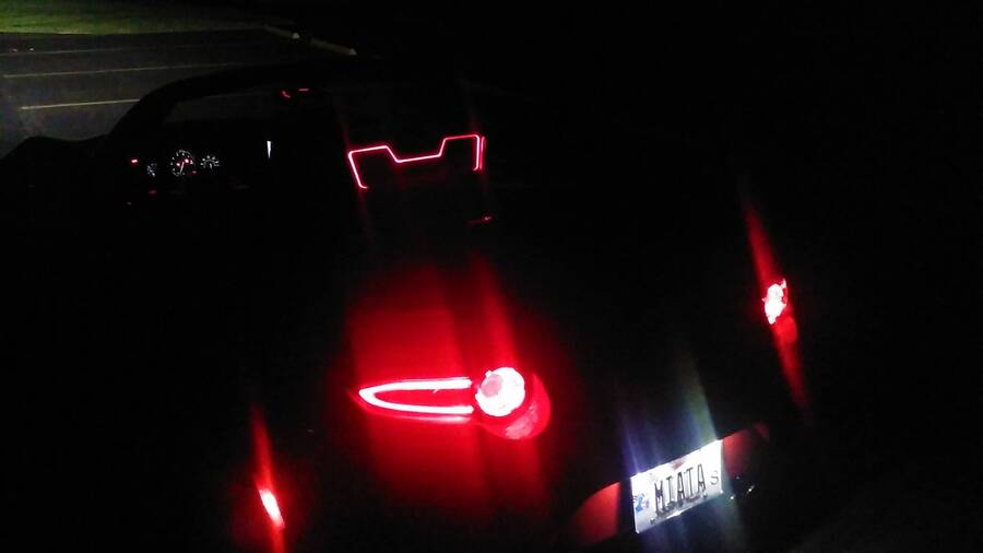 custom lighted wind deflector for Mazda Miata ND WindRestrictor brand